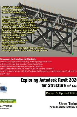 Cover of Exploring Autodesk Revit 2020 for Structure, 10th Edition