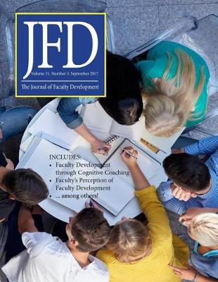 Book cover for Journal of Faculty Development, Volume 31, Number 3