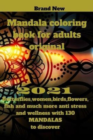 Cover of mandala coloring book for adults original