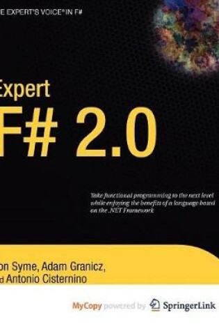 Cover of Expert F# 2.0