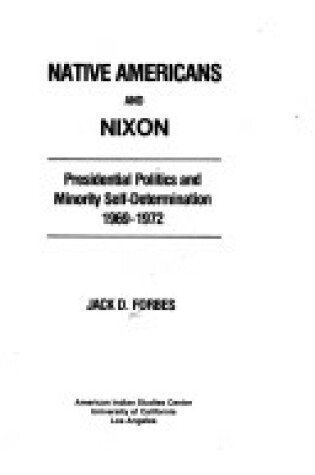 Cover of Native Americans and Nixon