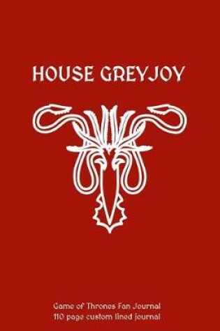 Cover of House Greyjoy Game of Thrones Fan Journal