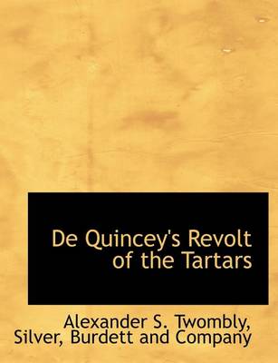 Book cover for de Quincey's Revolt of the Tartars