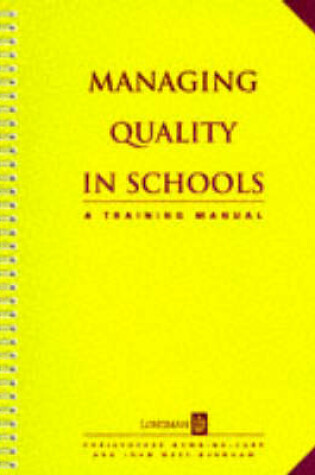 Cover of Managing Quality in Schools -