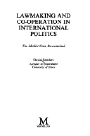 Cover of Law-making and Cooperation in International Politics