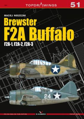 Book cover for Brewster F2a Buffalo.  F2a-1, F2a-2, F2a-3