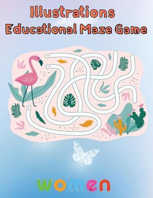 Book cover for Illustrator Educational Maze Game Women