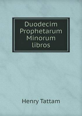 Book cover for Duodecim Prophetarum Minorum libros