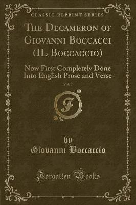 Book cover for The Decameron of Giovanni Boccacci (Il Boccaccio), Vol. 2