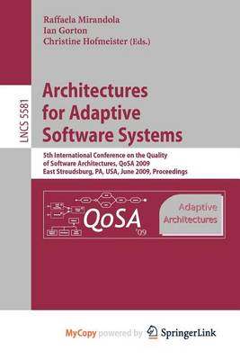 Cover of Architectures for Adaptive Software Systems