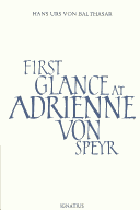 Book cover for First Glance at Adrienne Von Speyr