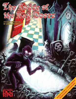 Book cover for The House of the Red Doors (DCC RPG Adventure)