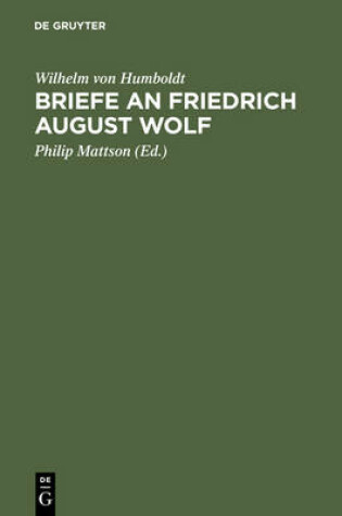 Cover of Briefe an Friedrich August Wolf