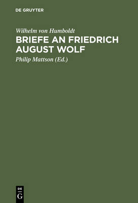 Book cover for Briefe an Friedrich August Wolf