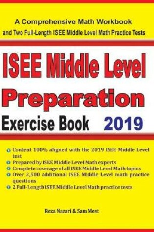 Cover of ISEE Middle Level Math Preparation Exercise Book