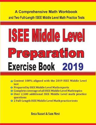 Book cover for ISEE Middle Level Math Preparation Exercise Book