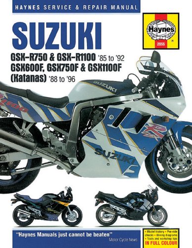 Book cover for Suzuki GSX-R750 and GSX-R1100 Fours, Katana (GSX600F, GSX750F and GSX1100F) Fours Owners Workshop Manual