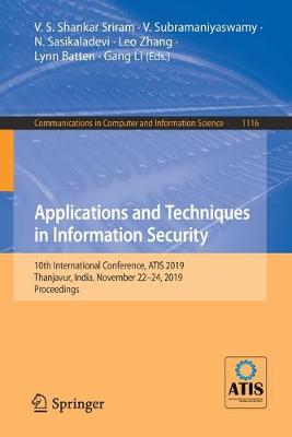 Book cover for Applications and Techniques in Information Security