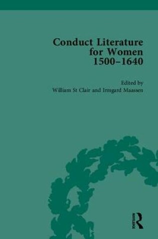 Cover of Conduct Literature for Women, Part I, 1540-1640