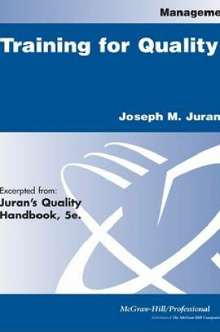 Cover of Training for Quality