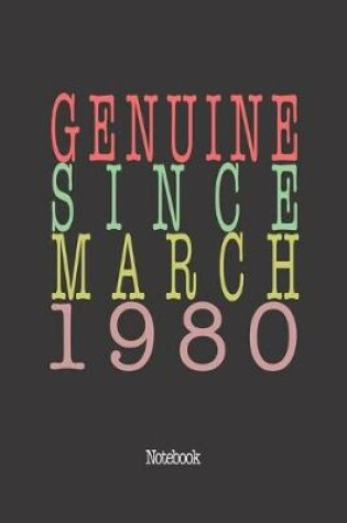 Cover of Genuine Since March 1980