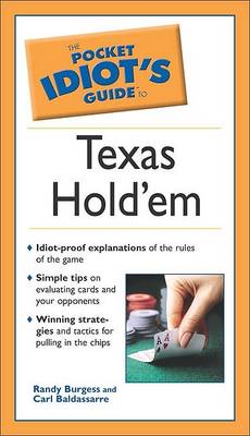 Book cover for The Pocket Idiot's Guide to Texas Hold'em