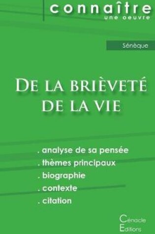 Cover of Fiche de lecture De la brievete de la vie de Seneque (Analyse philosophique de reference et resume complet)