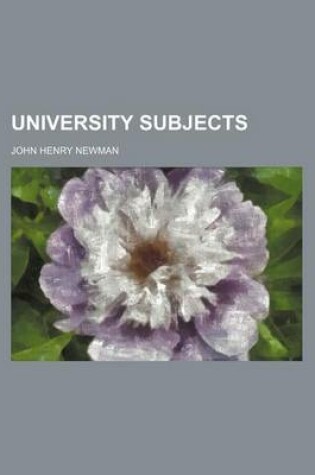 Cover of University Subjects