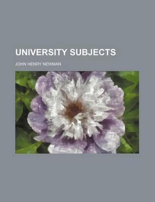 Book cover for University Subjects