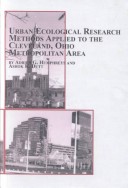 Cover of Urban Ecological Research Methods Applied to the Cleveland, Ohio Metropolitian Area