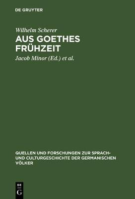 Book cover for Aus Goethes Fruhzeit