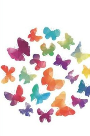 Cover of Dot Grid Notebook - Rainbow Butterflies