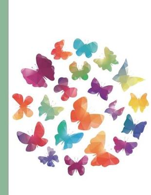 Book cover for Dot Grid Notebook - Rainbow Butterflies