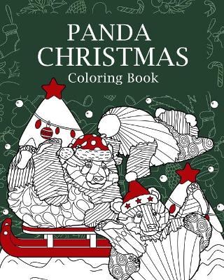 Book cover for Panda Christmas Coloring Book