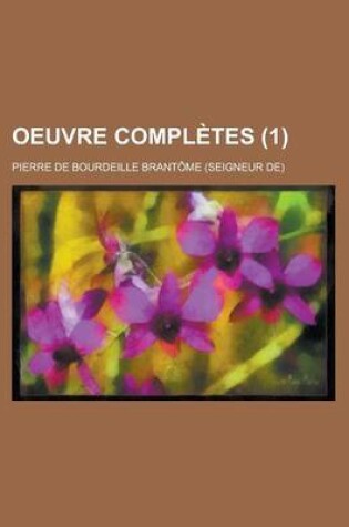 Cover of Oeuvre Completes (1)