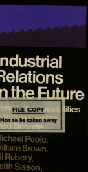 Book cover for Industrial Relations in the Future