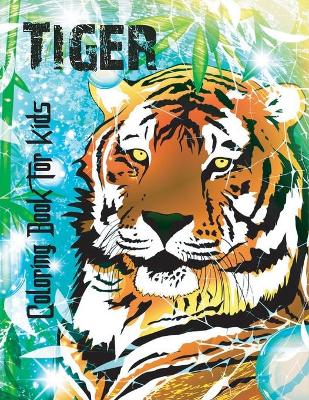 Book cover for Tiger coloring book for kids