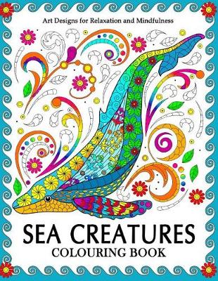 Book cover for Sea Creatures Colouring Book