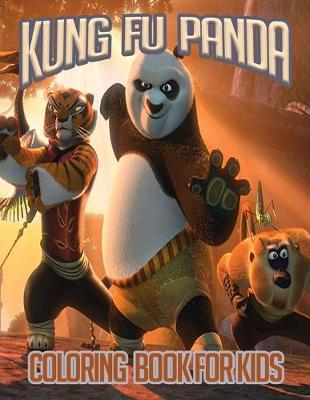 Book cover for Kung Fu Panda Coloring Book For Kids