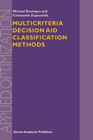 Cover of Multicriteria Decision Aid Classification Methods