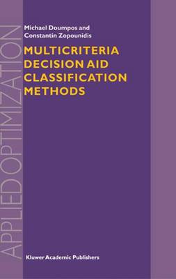 Book cover for Multicriteria Decision Aid Classification Methods