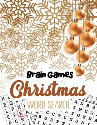 Book cover for Brain Game Christmas Word Search