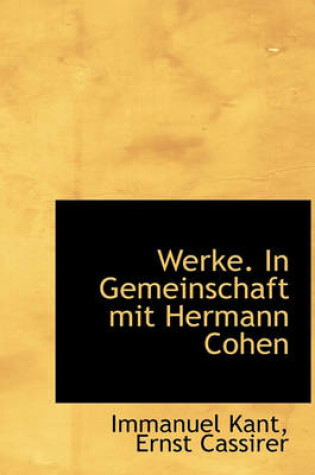 Cover of Werke. in Gemeinschaft Mit Hermann Cohen