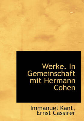 Book cover for Werke. in Gemeinschaft Mit Hermann Cohen