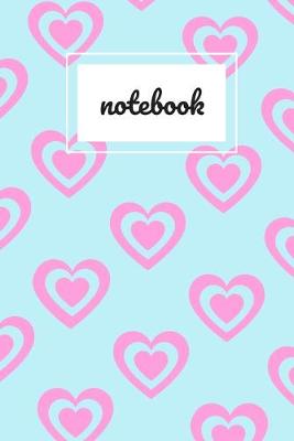 Book cover for Blue & pink heart notebook