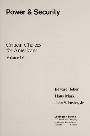 Cover of Critical Choices for Americans