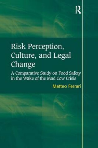Cover of Risk Perception, Culture, and Legal Change