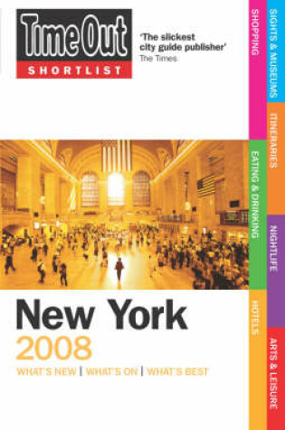 Cover of "Time Out" Shortlist New York 2008