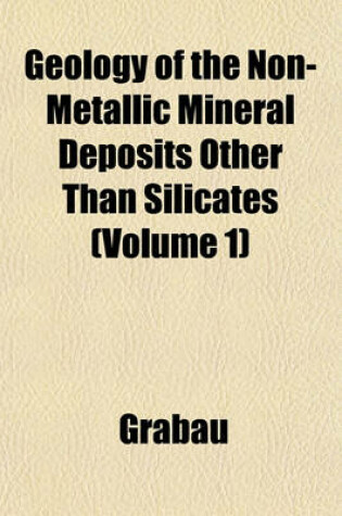 Cover of Geology of the Non-Metallic Mineral Deposits Other Than Silicates (Volume 1)