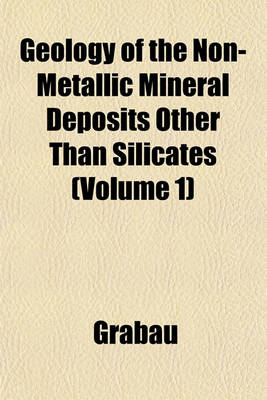 Book cover for Geology of the Non-Metallic Mineral Deposits Other Than Silicates (Volume 1)